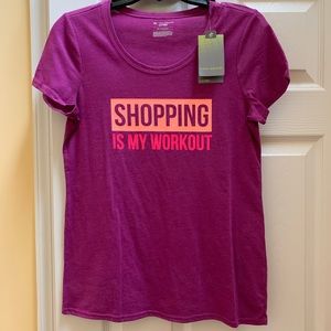 Tek Gear “Shopping Is My Workout” Tee (M)